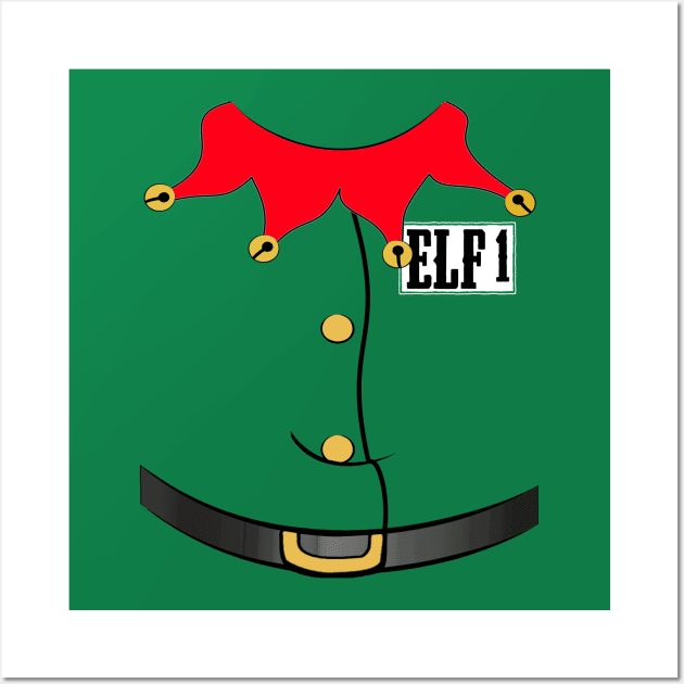 Christmas Family "Elf 1" Photo Design Shirt Wall Art by TonTomDesignz